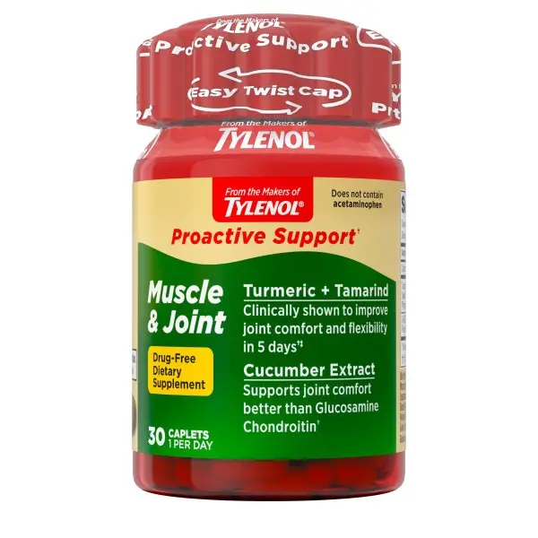 Proactive Support* from TYLENOL Muscle & Joint Supplements, Drug-free, 30 Count