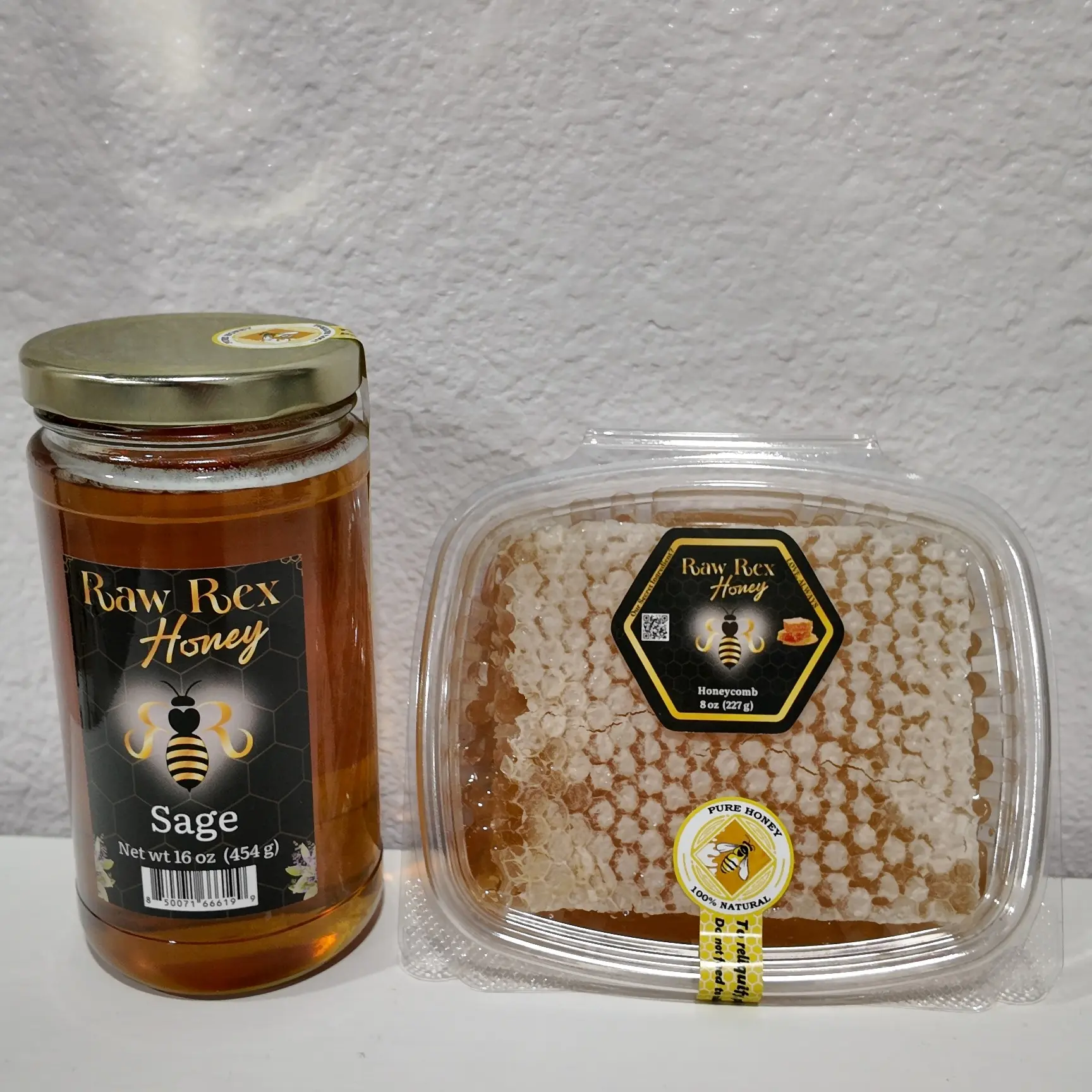 Sage Honey, Orange Honeycomb Set