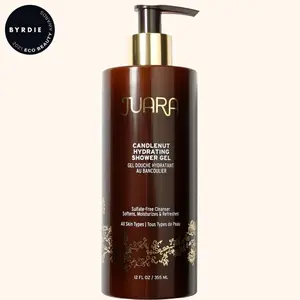 JUARA - Candlenut Hydrating Shower Gel | Moisturizing Body Wash | Natural Soap | Soothe Skin | Gentle Nourishment | Cruelty Free, Paraben & Sulfate Free, Vegetarian | 12 oz.