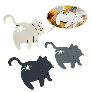 3pcs Cute Cat Butt Sealing Clips, durable and easy to use, suitable for food bags, perfect for the kitchen and dining, ideal for organizing snacks