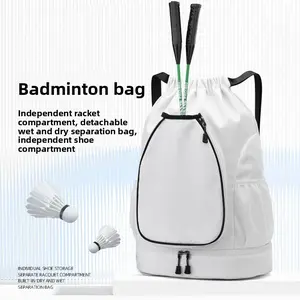2026 New Basketball Bag Shoe Position Badminton Bag Large Capacity Sports Drawstring Bag Outdoor Training Tennis Backpack gym accessory