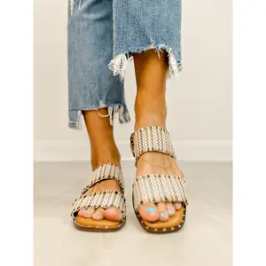 Corkys Afrayed Of What Sandals in TAN COMBO