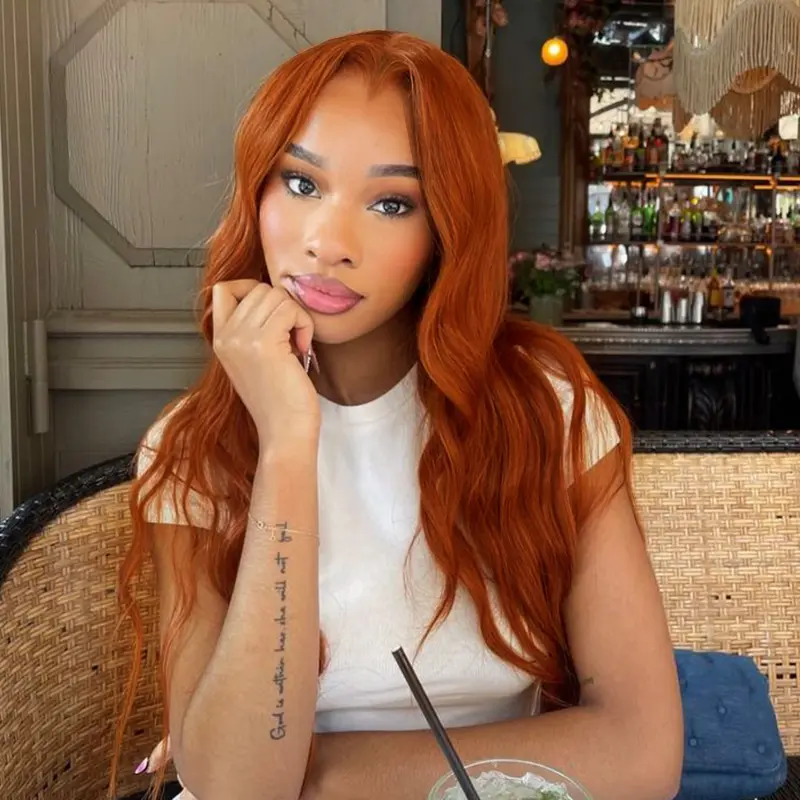 [Upgrade Hairline] AliPearl Hair Widow's Peak Straight #35 Copper Color Glueless 6x8 Lace Closure Wigs with Drawstring Pre Cut Pre Plucked Ready Go Wigs 150% Density Human Hair Lace Frontal Wig