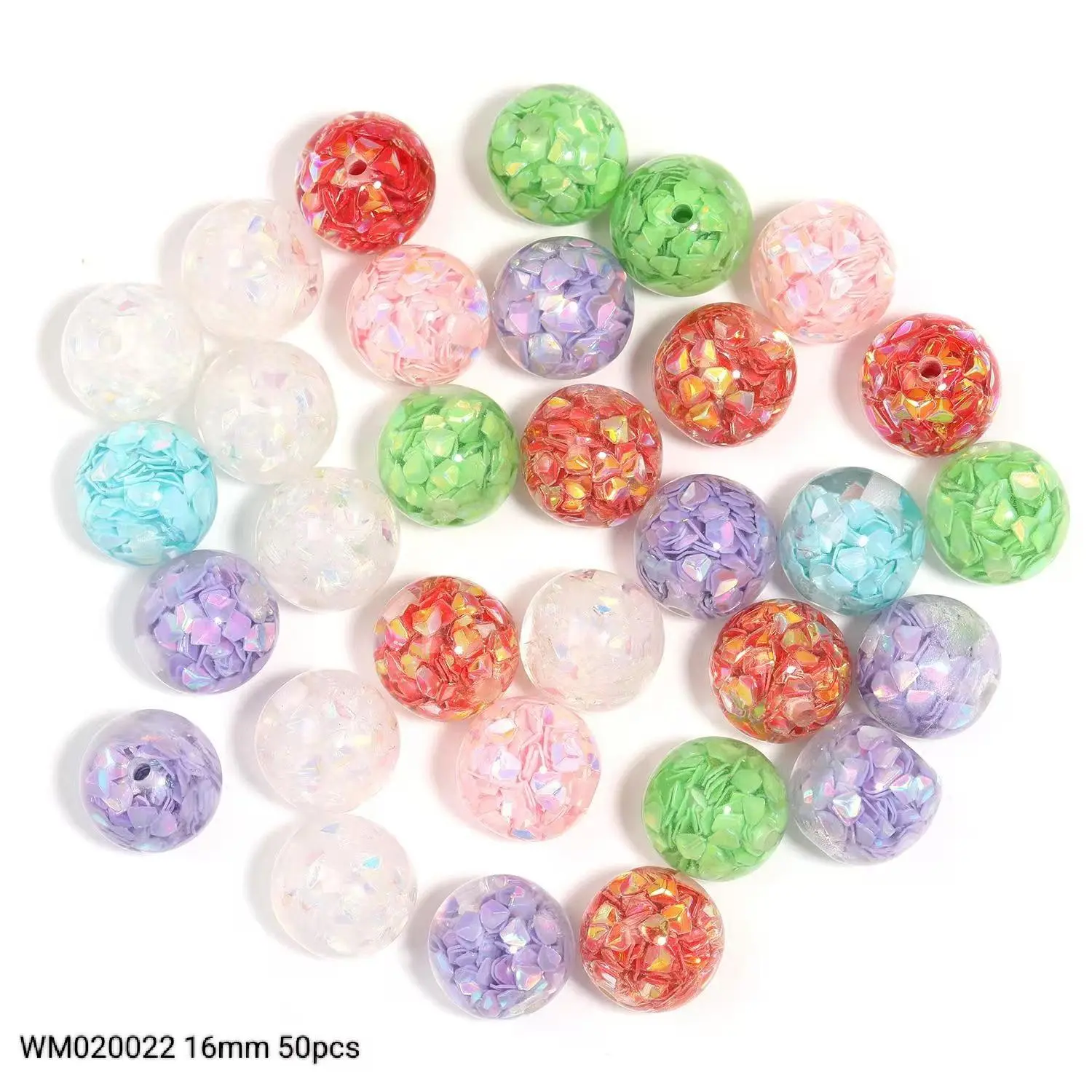 WM020022 16mm 50pcs Crown-shaped gemstone 