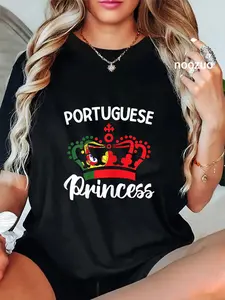100% Cotton Princess Portugal Portuguese T-Shirt