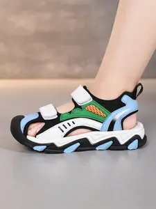 New Boys' Open-Toe Sandals, Comfortable Breathable Soft Sole, Anti-Slip Wear-Resistant, Perfect for Sports and Beach