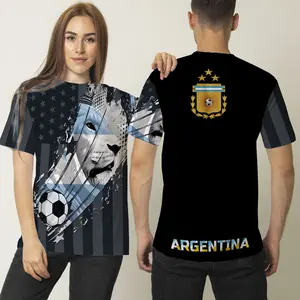 Soccer Jersey for Men Women World Cup Fan Gear - Argentina Mexico USA Short Soccer Jersey Lightweight Breathible Sport Casual T Shirt