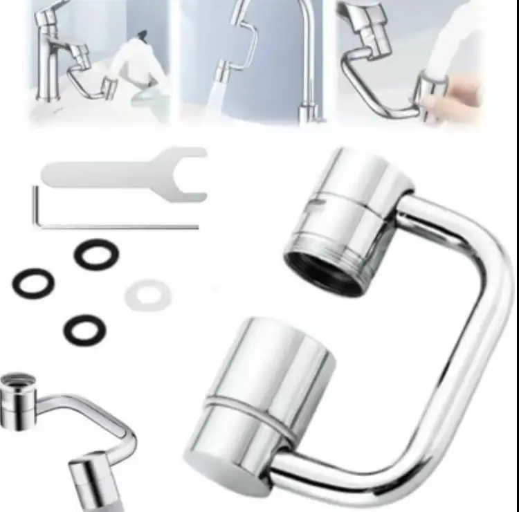 Multi-dimensional 360° Rotation 1440° Rotatable Faucet Aerator Extension for Effortless All-Angle Control Rotating Swivel Faucet Aerator Extender Kitc