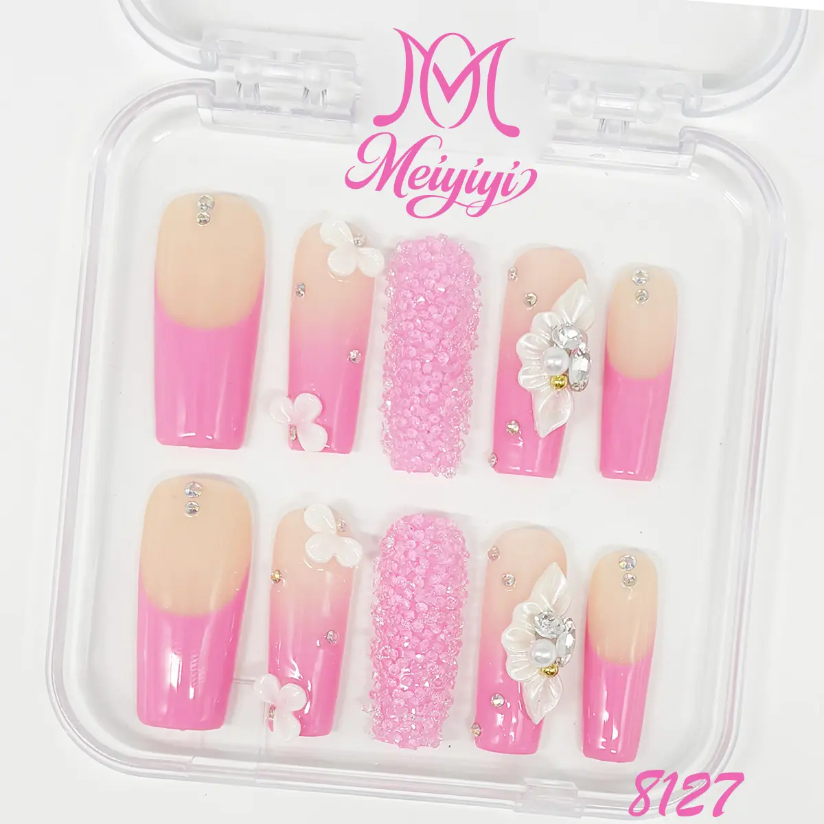 .DP.8127.Powdered sugar wearable nails