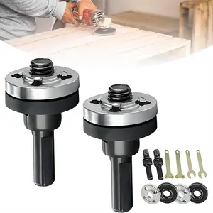 2 Set Electric Drill Angle Grinder Connecting Rod Set, 10mm Conversion Angle Grinding Adapter Connecting Rod Kit With Spanner For Cutting Disc, Polish Disc And Polish Sponge