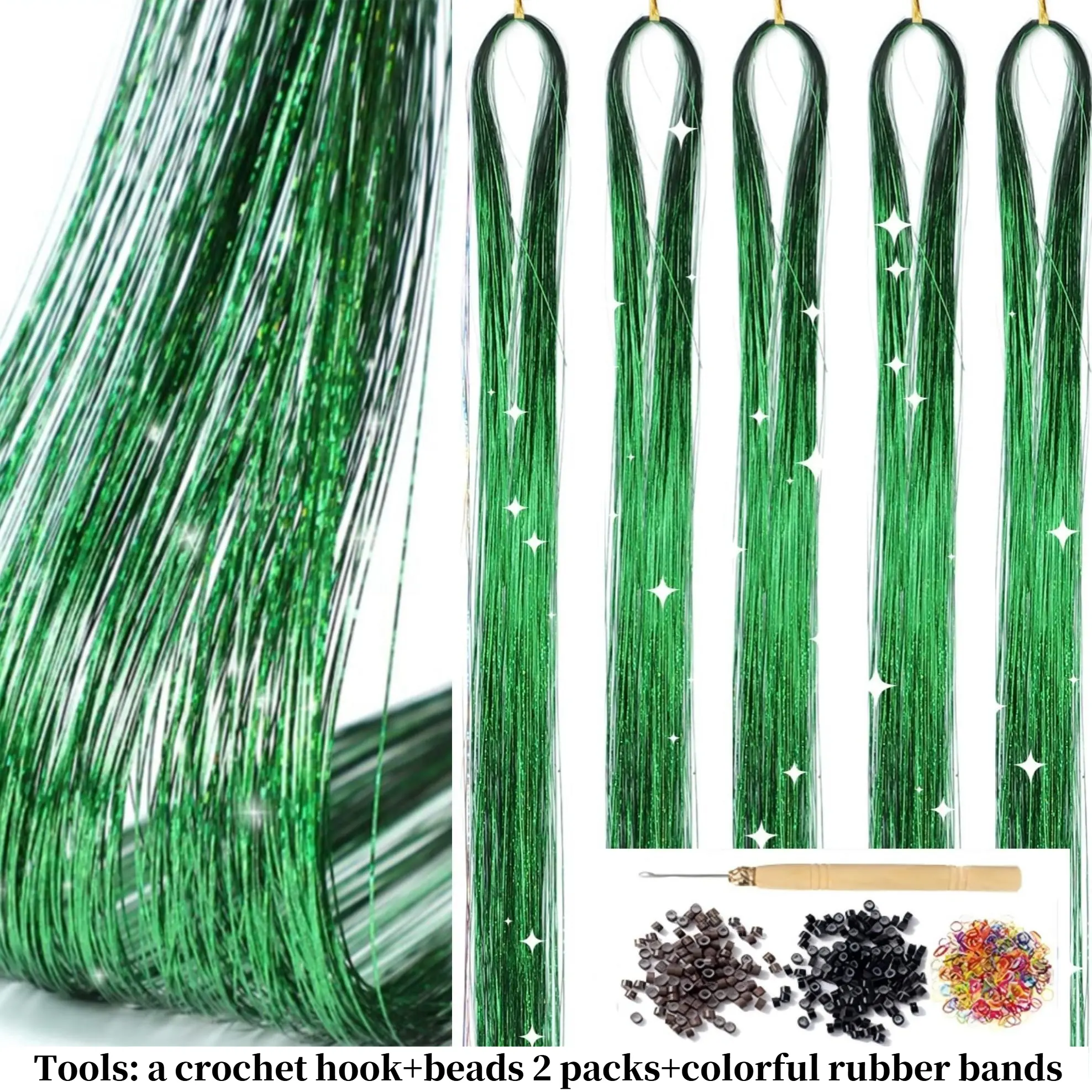 5pcs with tools-green