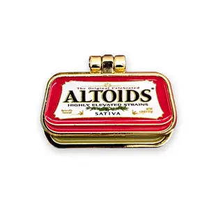Altoids Curiously Uplifting Hinge Pin - Red Tin with Gold Trim - Innovative & Stylish Accessory for flowers and lighters