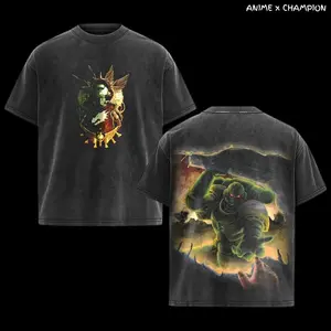 Warhammer 40K SALAMANDER Washed Graphic Tee Crewneck Shortsleeve Tshirt gifts men shirt Cotton Fabric Soft Top Menswear Casual streetwear