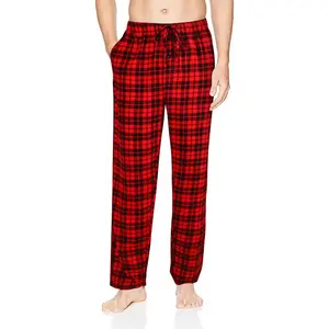 Natural Feelings Men's Woven Sleep Plaid Pajama Pant Men Flannel Pajama Pants Cotton Sleep Pant Lounge Sleepwear Pants with Pockets