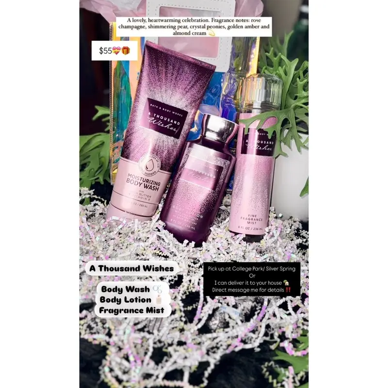 Bath and Body gifts sets - Body wash, body Lotion, Body Cream, Fragrance Mist Spray Cosmetics Aroma
