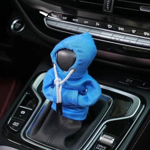 Car Gear Shift Cover, Fashionable Mini Hoodie Design Car Gear Shift Cover, Car Interior Decoration Accessories for Men & Women