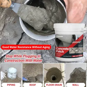 Multi-Purpose Concrete Repair Paste, RV Fast-Drying Waterproof Cement, Anti-Crack Durable Patching for Walls, Floors, Roofs, Kitchen, Concrete Sealant Waterproof