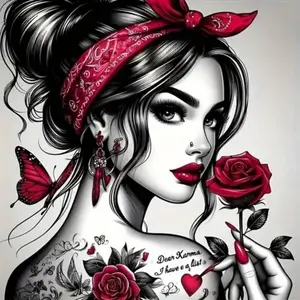 Woman Portrait Diy Diamond Painting Full Round Drills Embroidery Mosaic Gift Home Decoration