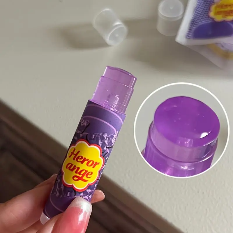 Herorange Grape Flavor Hydrating Lip Balm with Cooling Hydration, Moisturizing Formula, Travel-Friendly 4g Lip Moisturizer, Perfect for Outings & Special Occasions, Lip Care