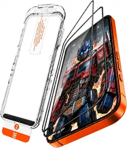 TRANSFORMERS Shatterproof Screen Protector, Ultra Clear Anti-Scratch Tempered Glass, Electroplated Coating, Easy Auto Install No Bubbles