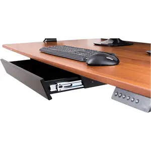 Stand up Desk Store Add-On Office Sliding Under-Desk Drawer Storage Organizer for Standing Desks | Requires 14" of Front to Back Clearance beneath Desks and Tables (Black) Stand Up Desk Store