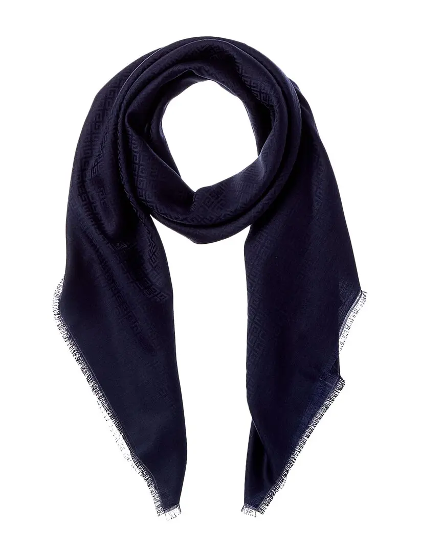 Givenchy 4G Square Large Wool & Silk-Blend Scarf