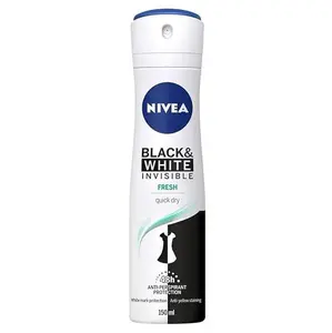 Roll over image to zoom in Nivea Invisible Black & White Fresh Anti-Perspirant Deodorants - PACK OF 2 X 150 ml