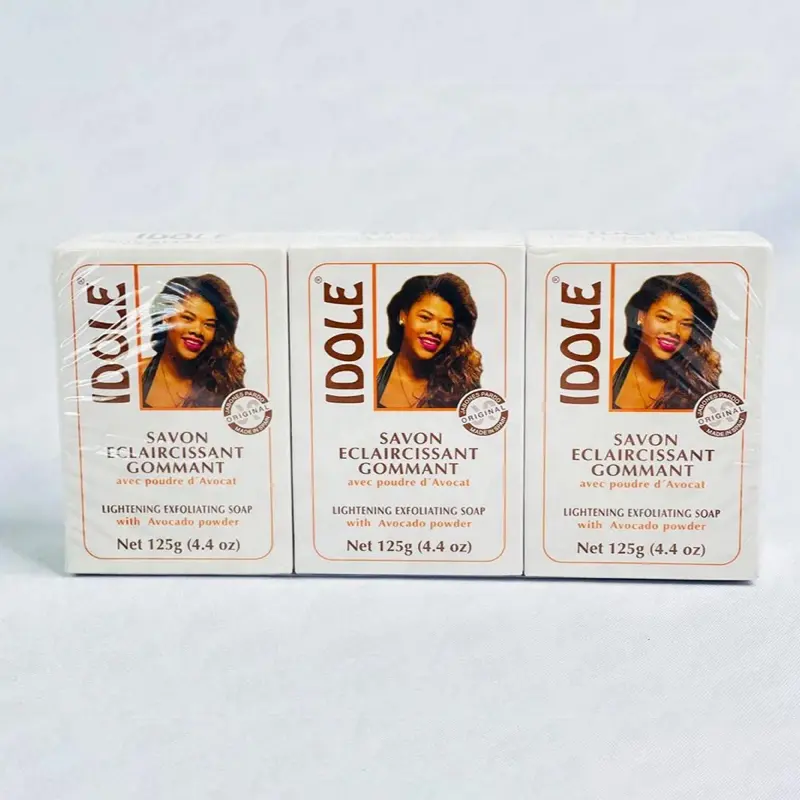 IDole 3 pcs Exfoliating & Brightening Skin Repair Soap with Avocado Powder 7 oz each for Radiant Skin Care