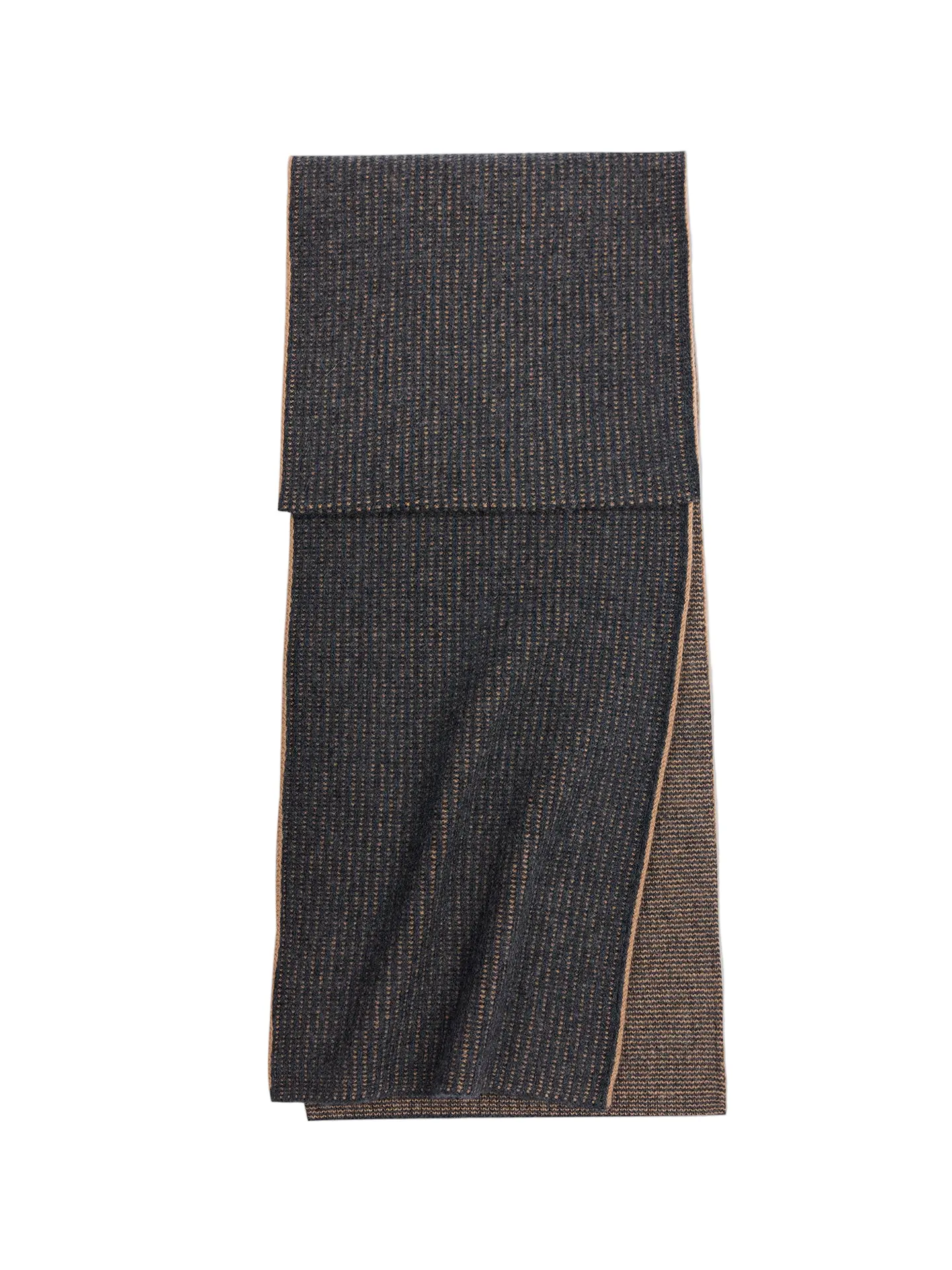 Waffle Knit Cashmere Scarf, Clothes, Warmth, One Size
