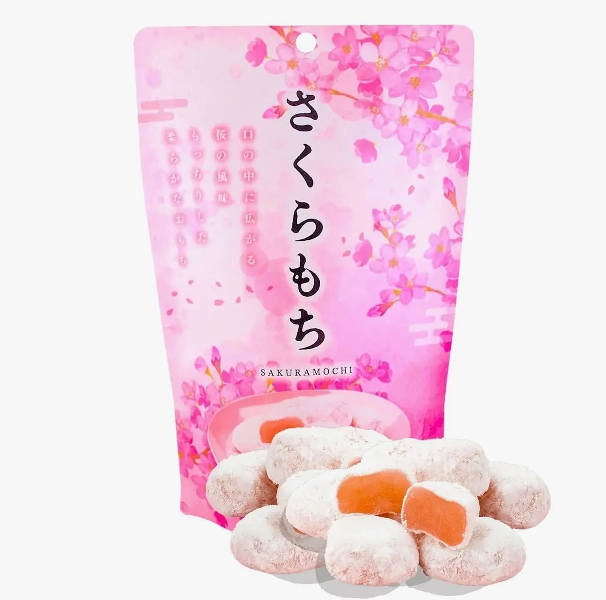 Sakura Mochi Traditional Japanese Wagashi Sweets