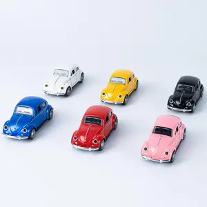 6-Piece Alloy Car Toy Set, Realistic Model Cars, Unisex Gift for Boys & Girls, Openable Beetle Toy Car Collection
