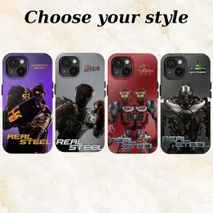 Real Steel Tough Case Noisy Boy, Atom, Twin Cities, Zeus Phone Cover Compatible with iPhone X, 11, 12, 13, 14, 15, 16 Plus Pro Promax