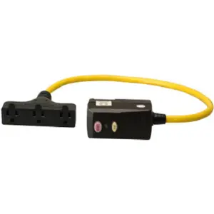 212 MAIN Ground Fault Circuit Interrupter (GFCI) Extension Cord, 2 ft, UL Listed, Master Electrician 02832ME Model, Circuit Safety
