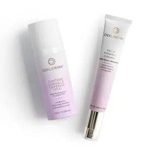 Dekliderm Firm & Protect Duo | Neck Firming Cream + Daily SPF33 Moisturizer for Visibly Smoother, Younger-Looking Skin