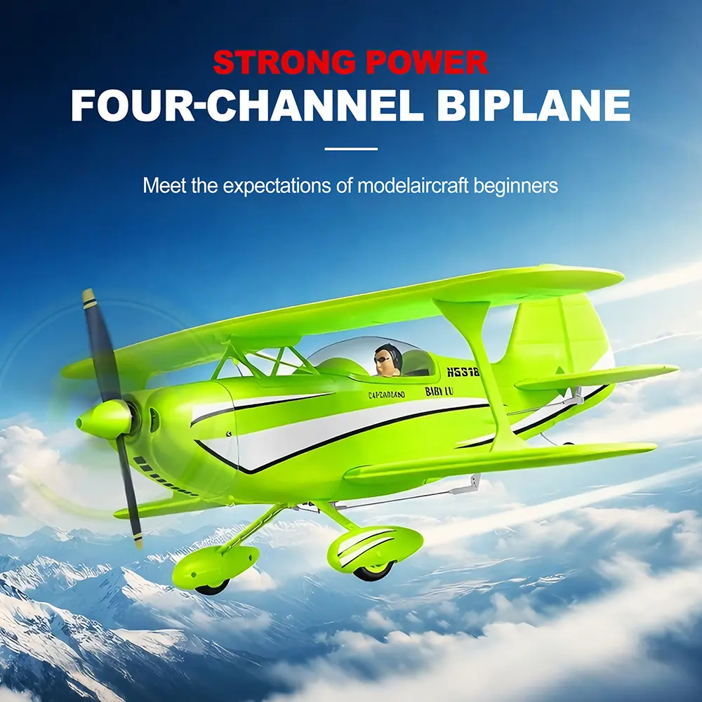 XKS A310 3D Brushless RC Airplane Trainer - Beginner-Friendly Electric Remote Control Aircraft with Auto Return, Anti-Lost System, Detachable Realistic Wings, 12 Min Flight Time, Christmas Gift Toy for Aviation Enthusiasts