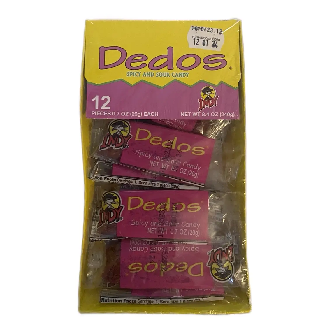 Dedos spicy and sour candy | INDY | 12 count | candy Dedos spicy and sour candy | INDY | 12 count | candy