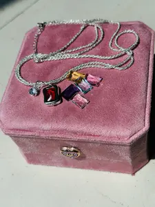 6-color Interchangeable Pendant Necklace Set