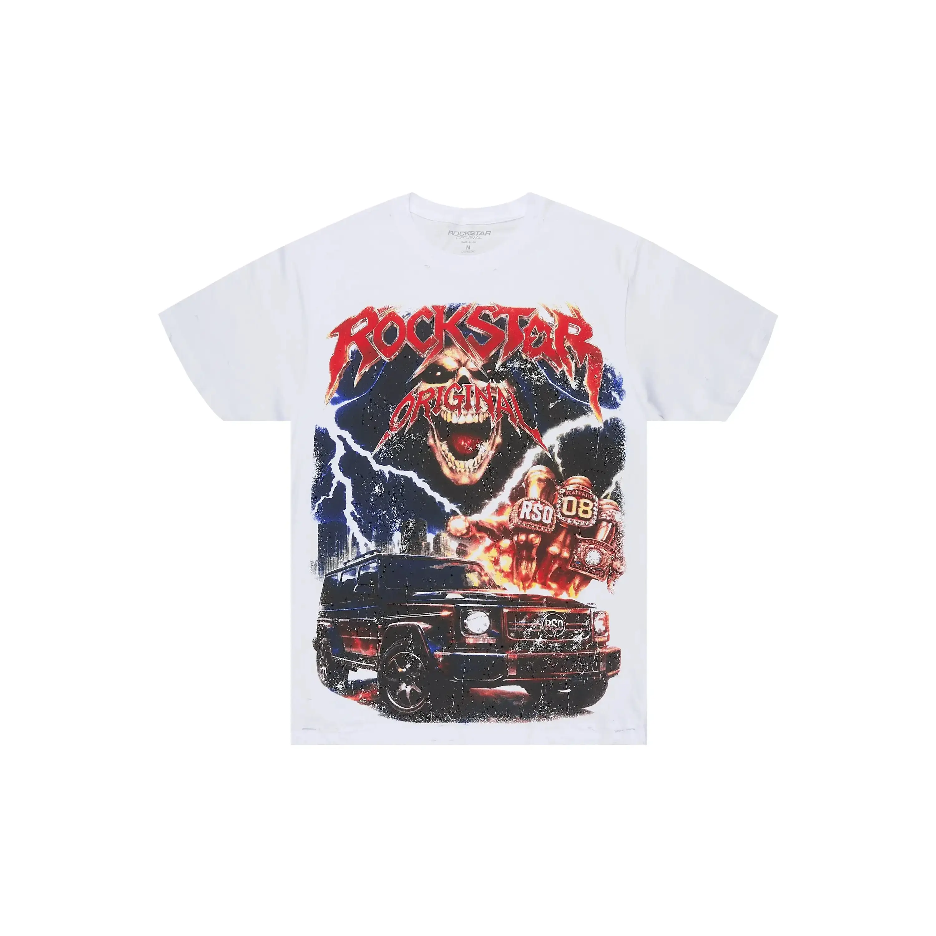 Marshell White Oversized Graphic T-Shirt