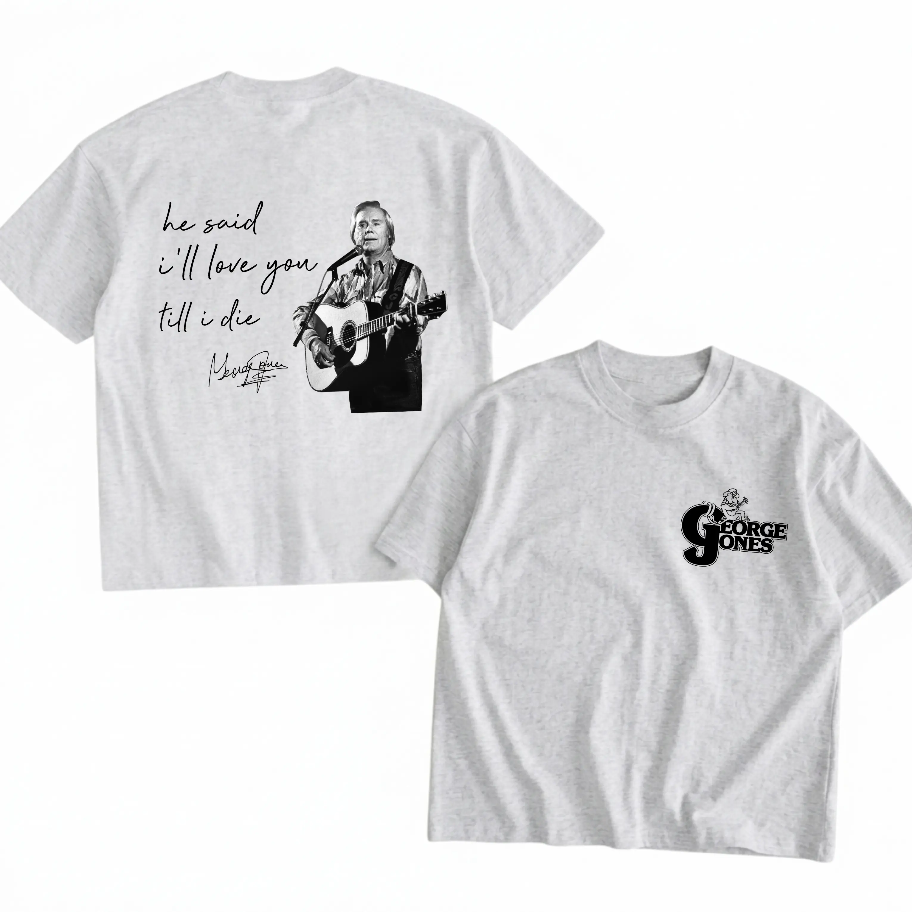 George Jones Shirt He Stopped Loving Her Today, Classic Country Music T-Shirt, Country Singer Legend Tee, Vintage Retro Music Fan Gift