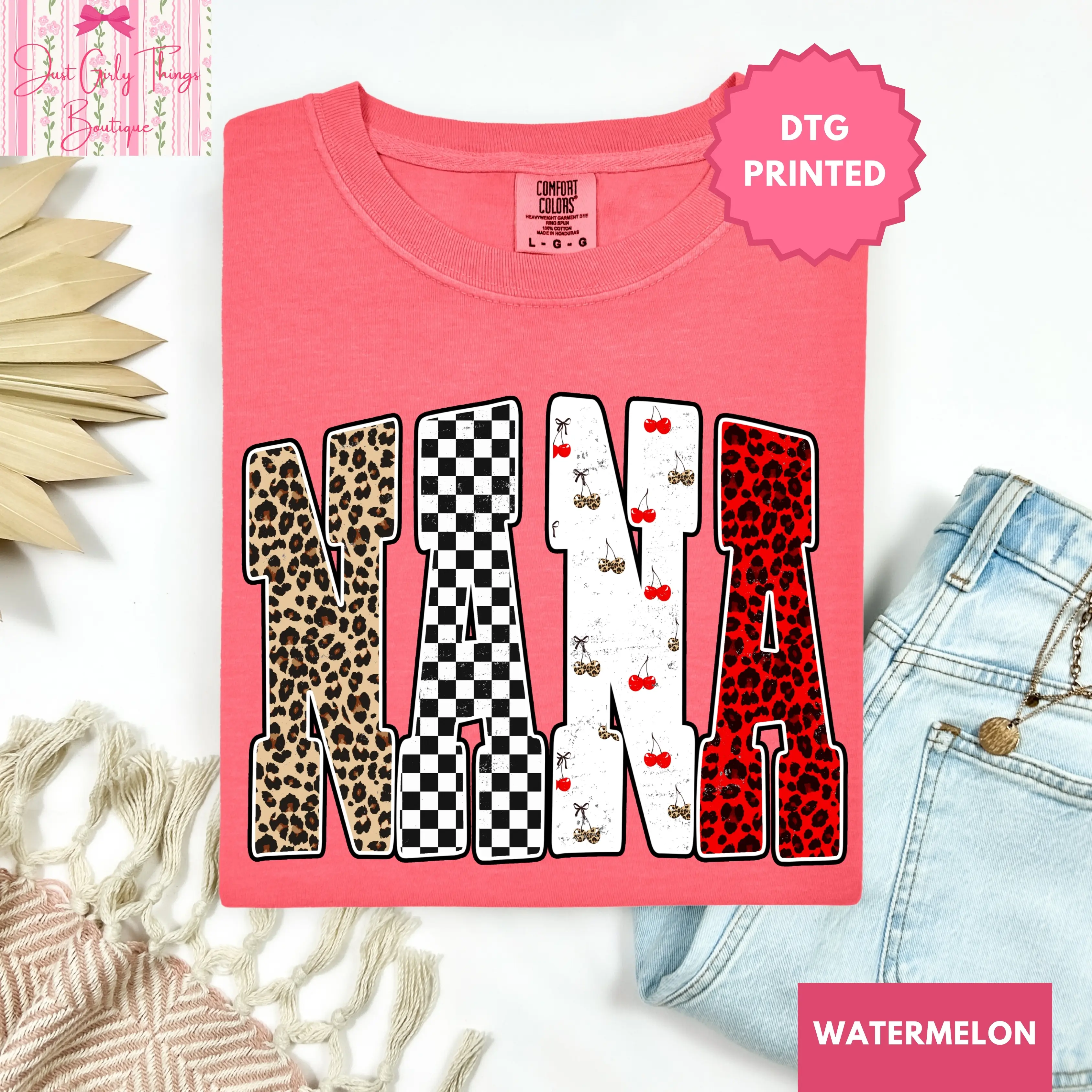 Distressed Vintage Cheetah Leopard Checkered Cherry Nana Shirt, Cheetah Mama Shirt, Leopard Mama Shirt, Checkered Mama Shirt, Yallternative Mama Tee, Varsity Mama Tshirt, Retro Mama Tshirt, Preppy Western Mama Tee, Grandma Shirt