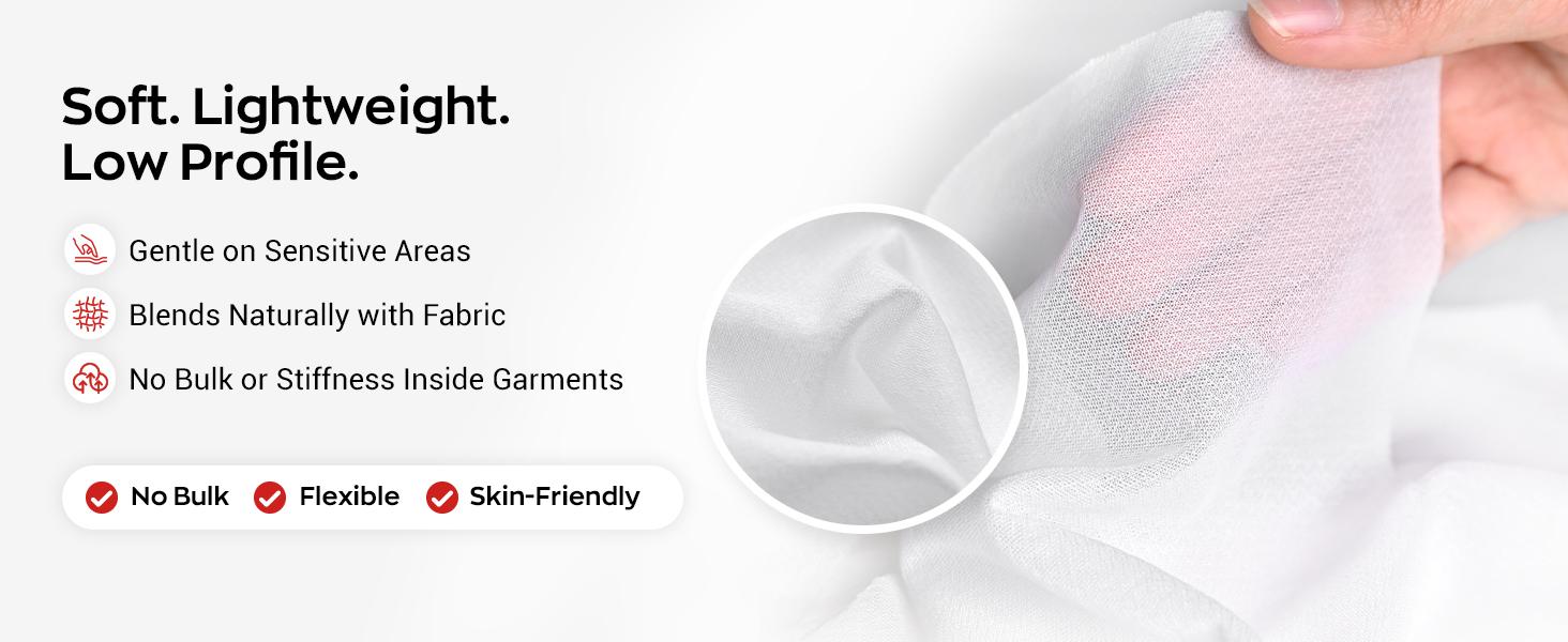 Richword Selected Soft Stitch Cover – 7" x 7" (50pcs) Heat Fusible, Skin-Friendly, Lightweight Embroidery Backing Stabilizer