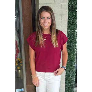 Zenana-Round Neck Short Sleeve Dolman Sweater