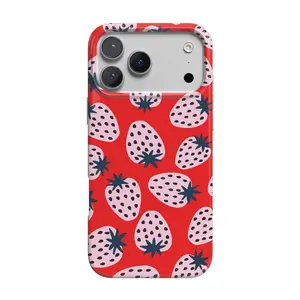 Casely iPhone 17 Pro Case | I'd Pick You | Red Strawberry | Compatible with MagSafe | Classic Ultra Thin Design