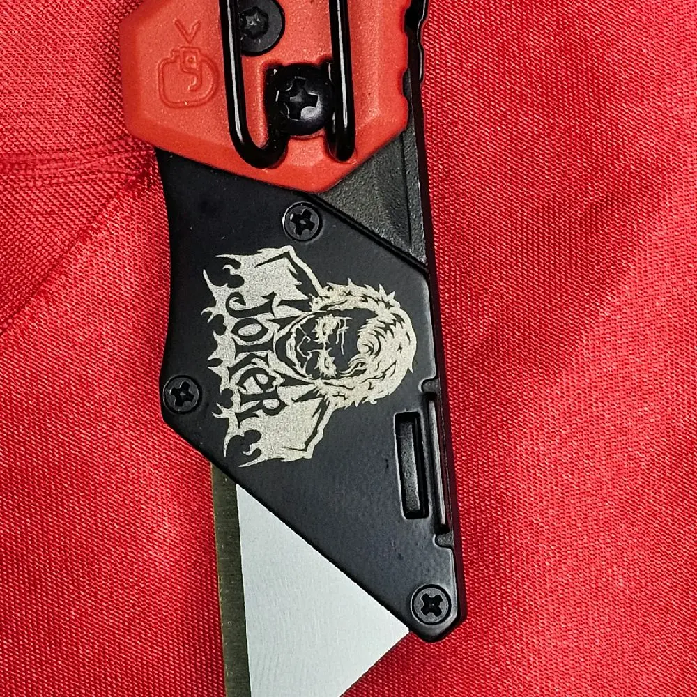 Milwaukee 1500 Compact Hand Knife, Featuring Custom Laser-Engraved joker design