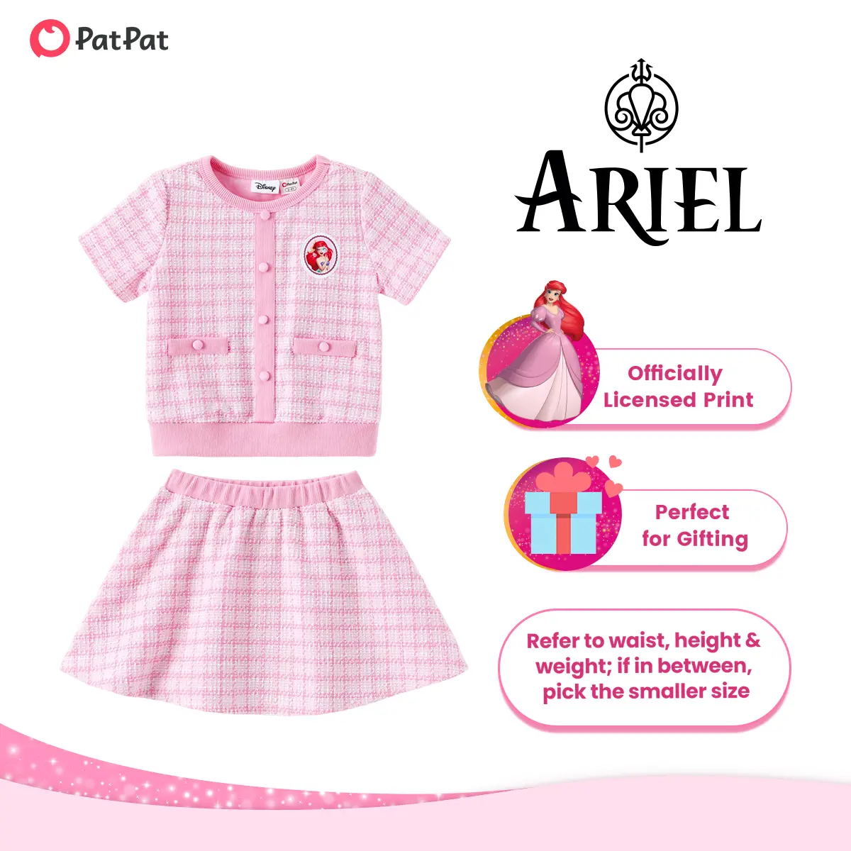 PatPat Toddler Girls' Crew Neck Princess Print Tutu Sundress - Toddler Dresses with Soft Stretchy 98% Polyester 2% Spandex Fabric, Adjustable Straps, 3 Years Casual Party Outfit (Live Auction)