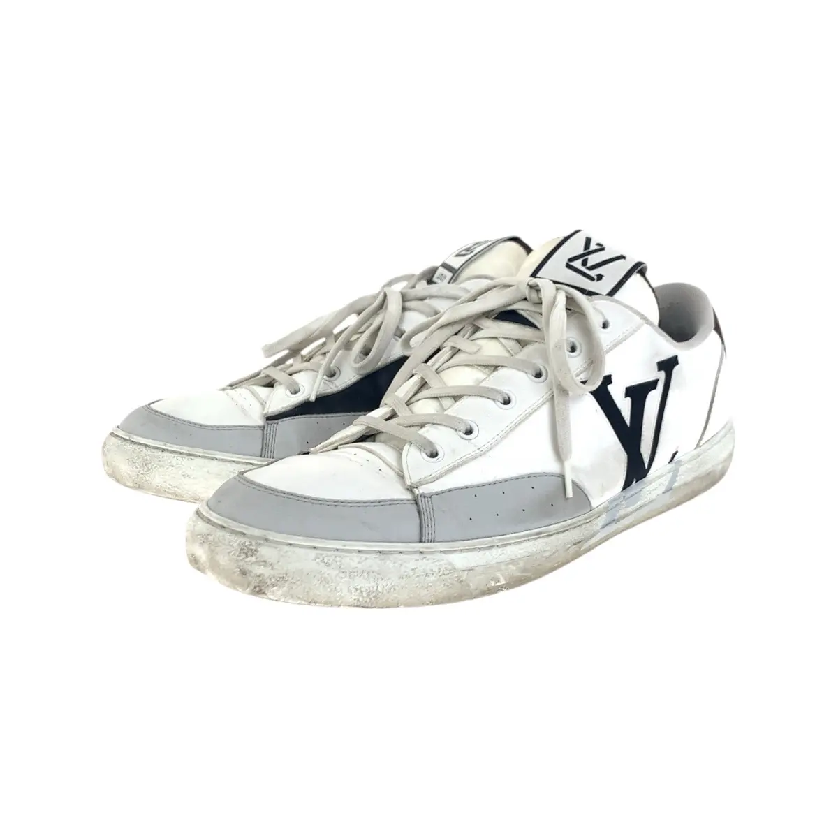 Pre-owned Louis Vuitton Other Small Leather Goods Charlie Line Leather Sneakers