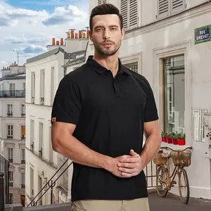 ZITY Men's 5 Pack Polo Shirts Short Sleeve Athletic Fabric Moisture Wicking Breathable Comfortable for Golf Business Casual Wear