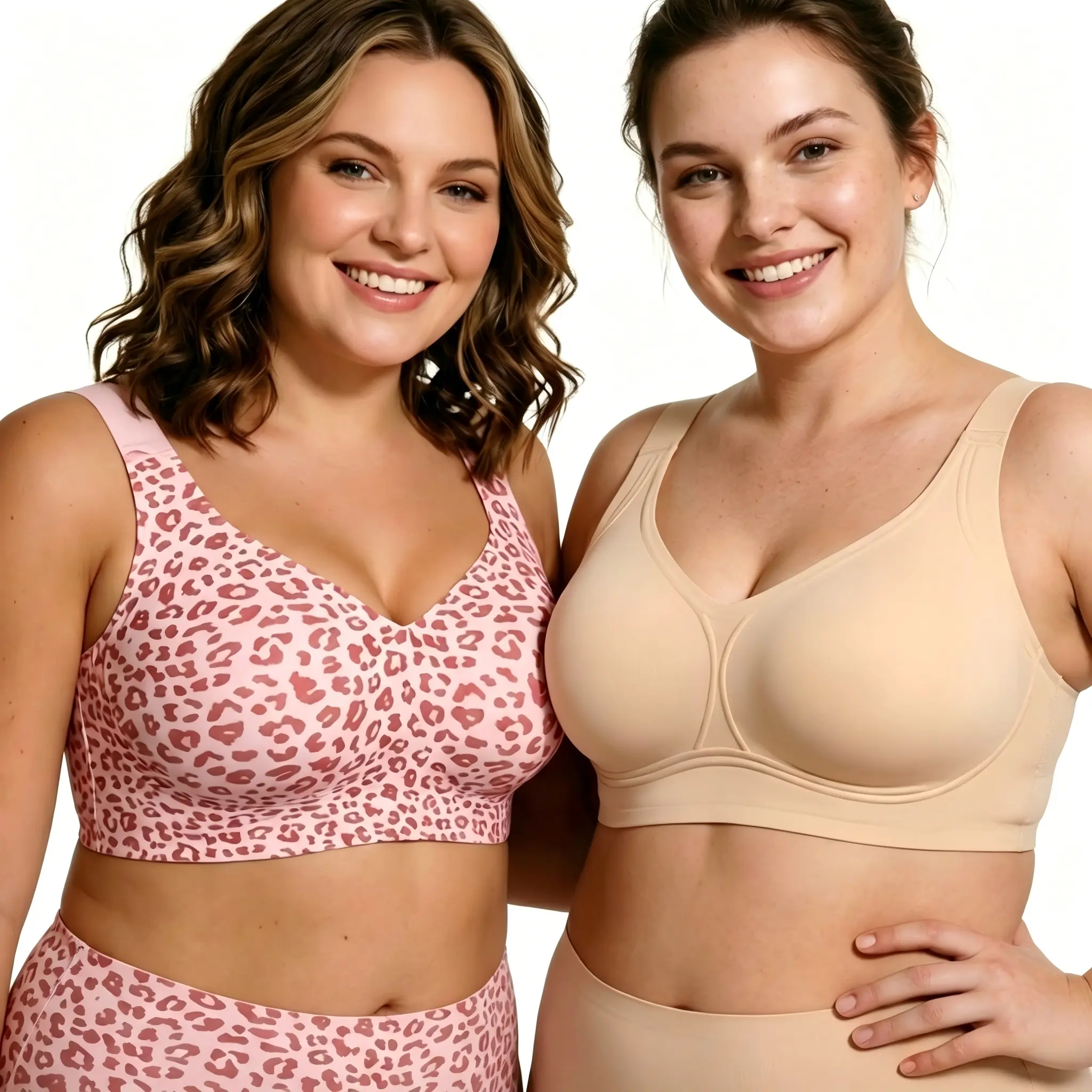 Women's Wireless Lift Bra, Seamless Full Coverage Support Bra, Comfortable T-Shirt Bra with Natural Shape for Everyday Wear