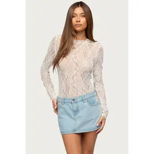 Rosalinda Sheer Lace Bodysuit