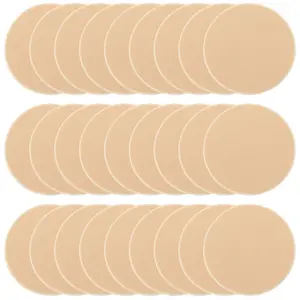 25 Pcs Women's Round Soft Makeup Beauty Eye Face Foundation Blender Facial Smooth Powder Puff Cosmetics Blush Applicators Sponges Use for Dry and Wet